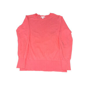 J. Crew Coral Pink Crewneck Knit Sweater Size S